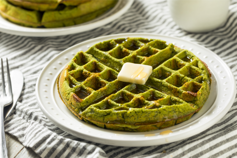 recette originale de la gaufre au thé matcha de chicchew