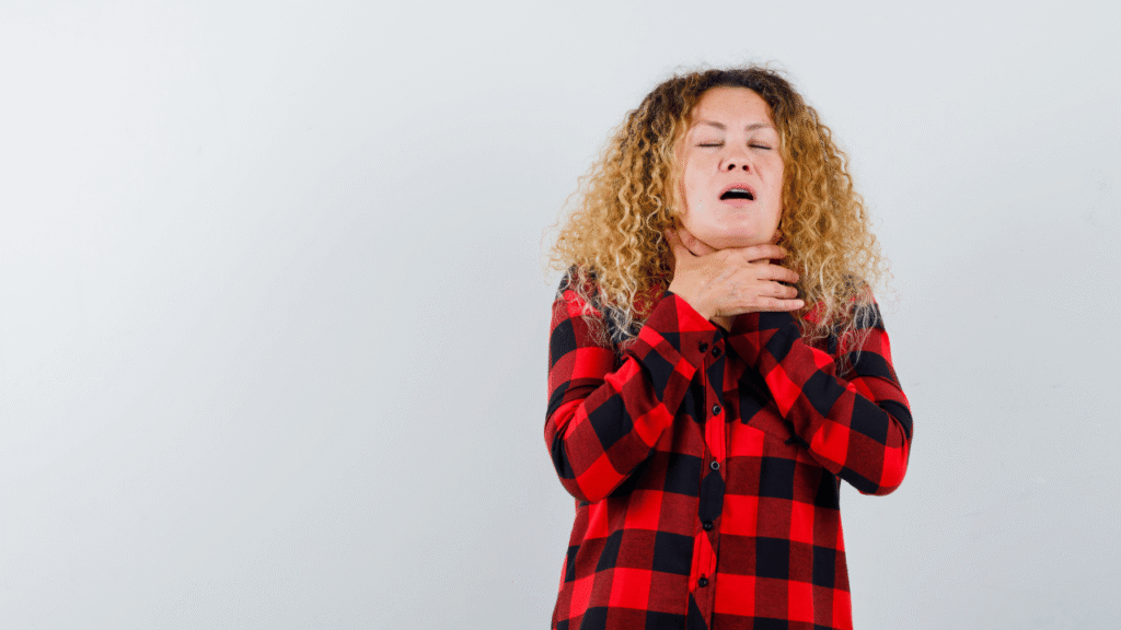 Gorge serrée sensation d’étranglement