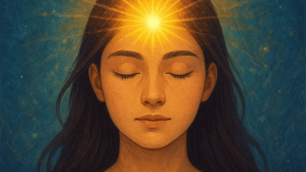 Flashs lumineux yeux fermés spiritualité